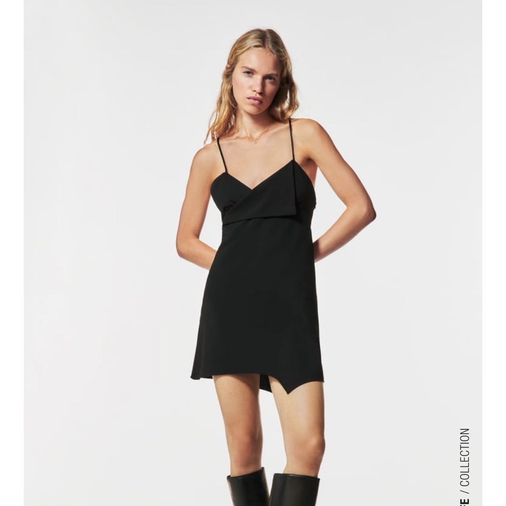 ZARA SURPLICE MINI DRESS